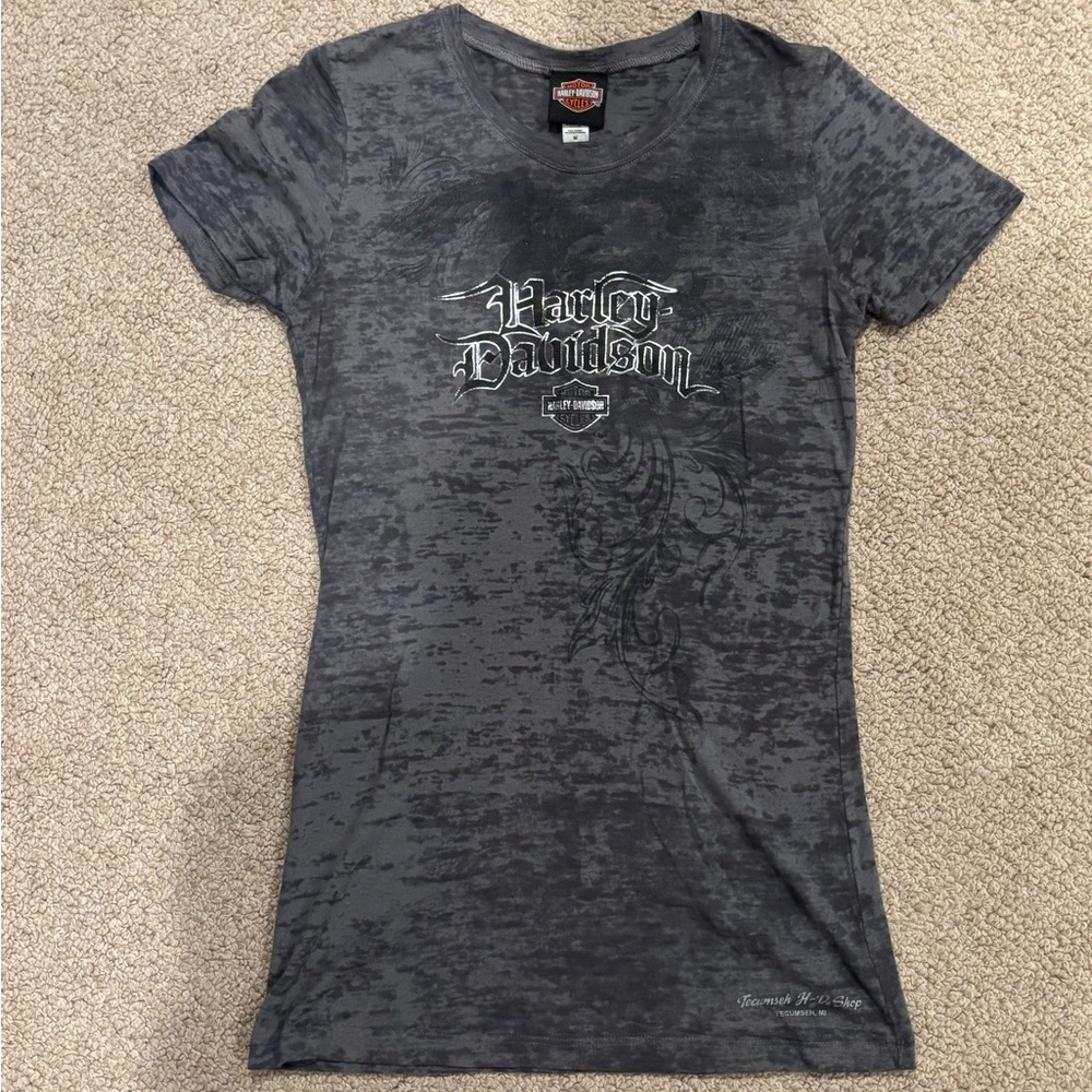 Harley-Davidson women’s Gray fitted Graphic T-Shirt
